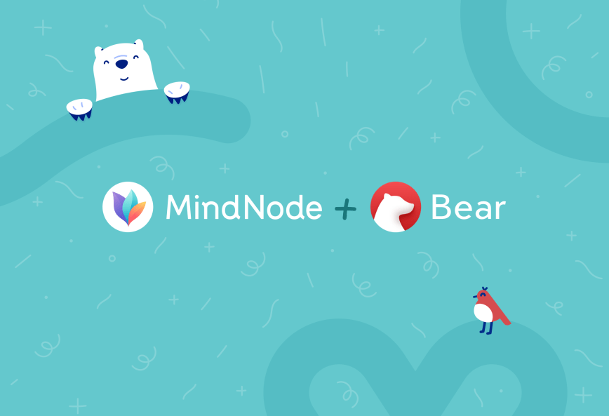 How to use Bear and MindNode together