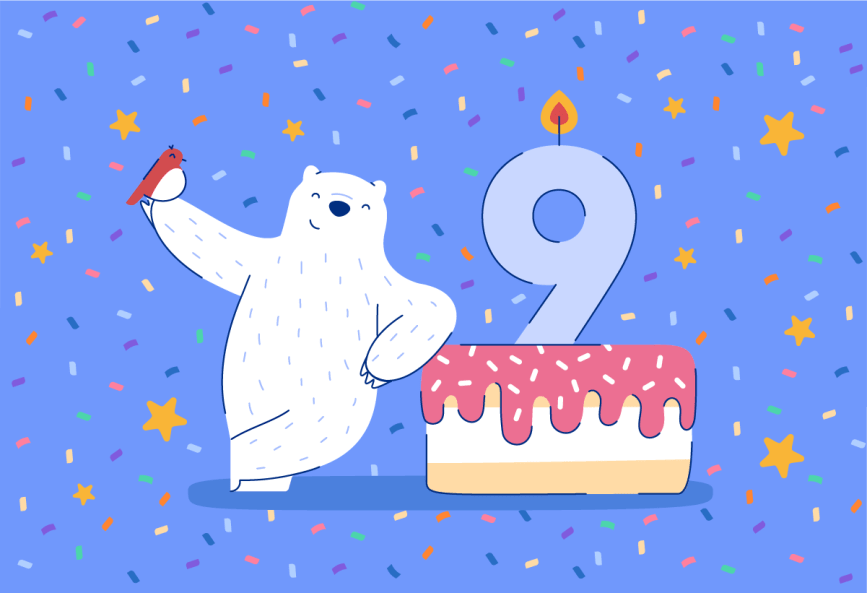 Celebrating 9 years of Bear
